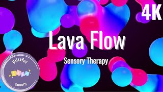 Relaxing Lava Flow Therapy: Calm Bubbles & Music for Autism, ADHD, Sensory Needs