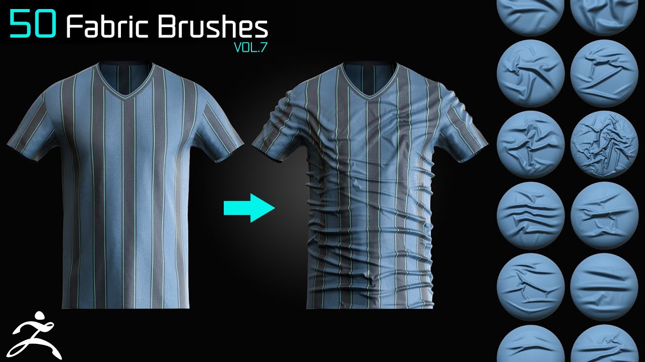 Create Realistic Fabric in ZBrush – 50 Brush Pack - YouTube