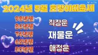 2024년 양력 5월 호랑이띠운세#작은것을 쌓아 큰것을 이룬다#98년생#86년생#74년생#62년생#50년생@