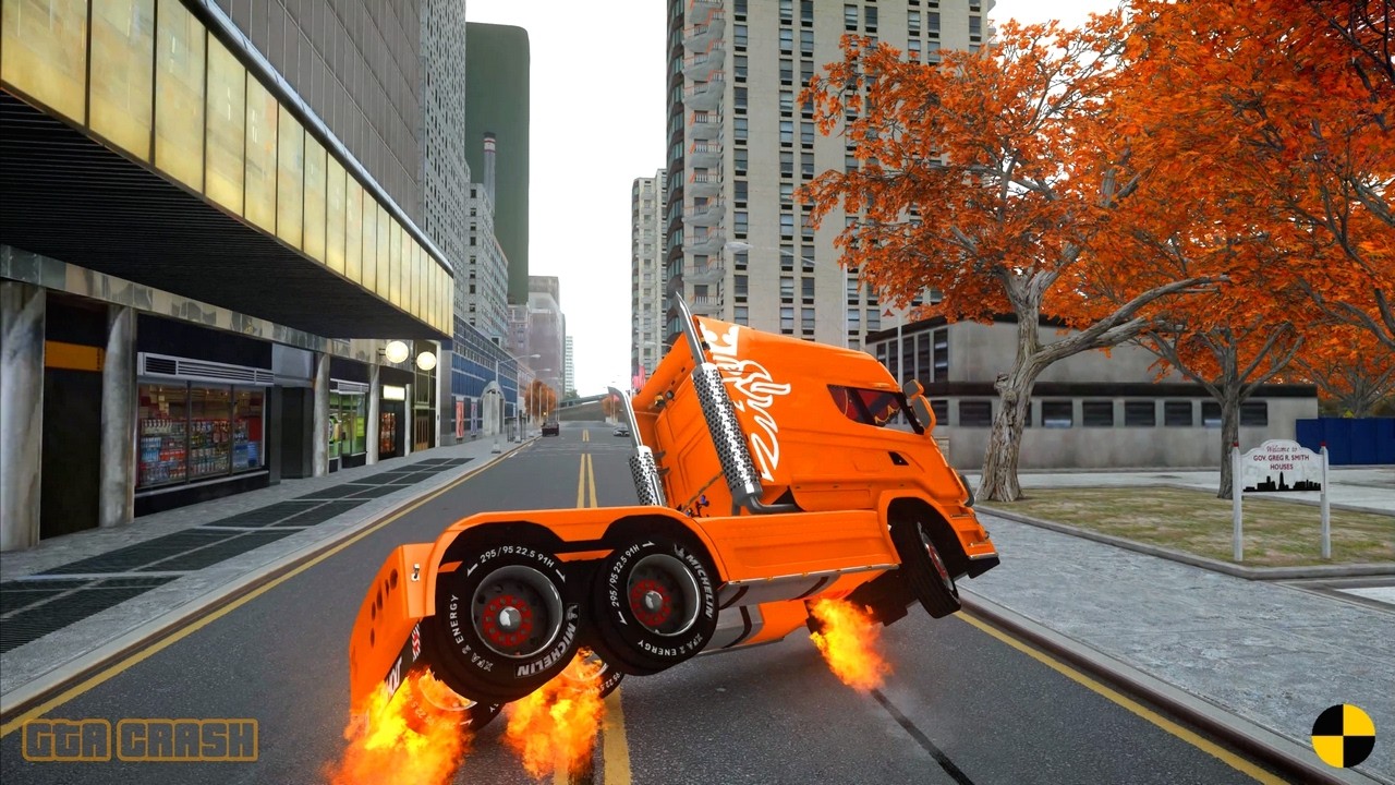 GTA 4 CRASH TESTING REAL CAR 717