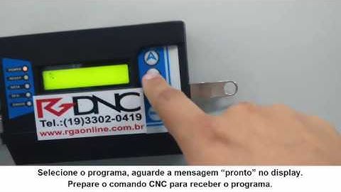 Receber programa no CNC do RGDNC P COMANDO FANUC