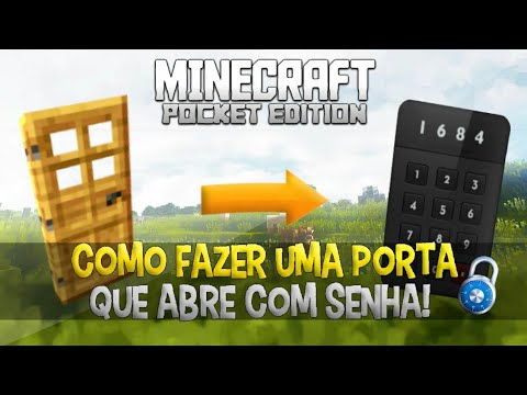 Como fazer porta com senha no Minecraft - YouTube