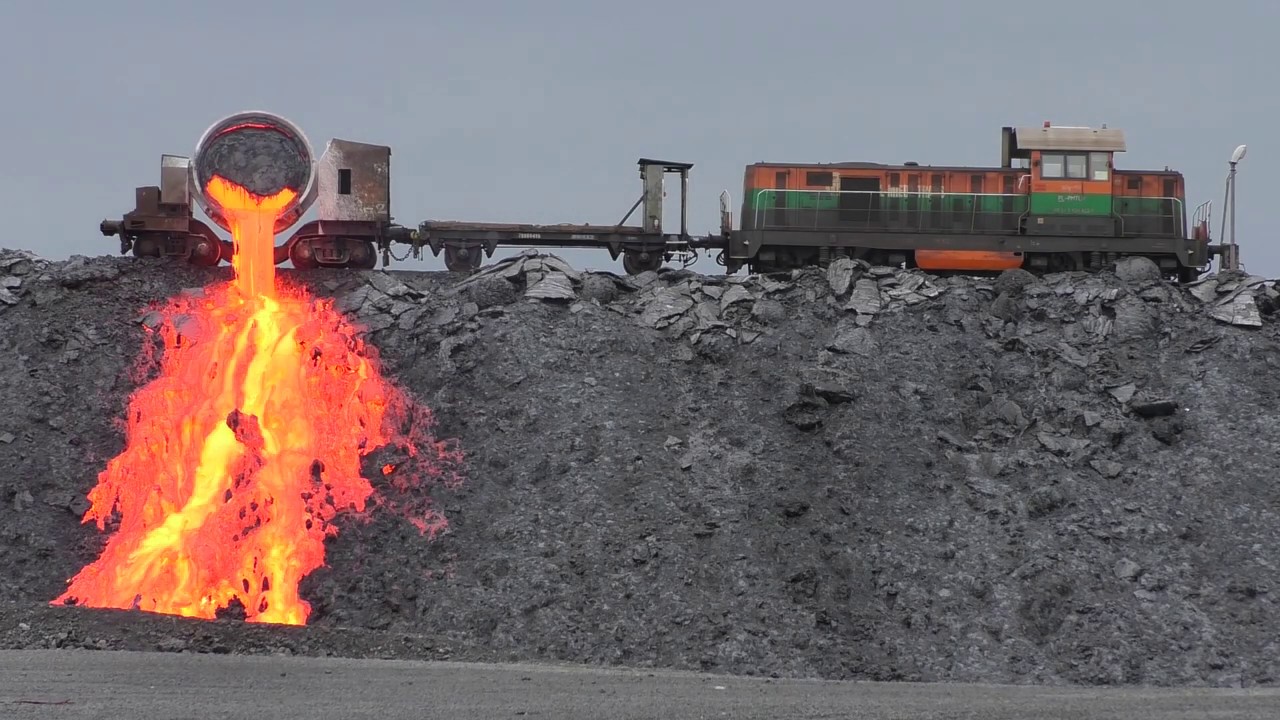 Huta miedzi Legnica, wylewanie żużla