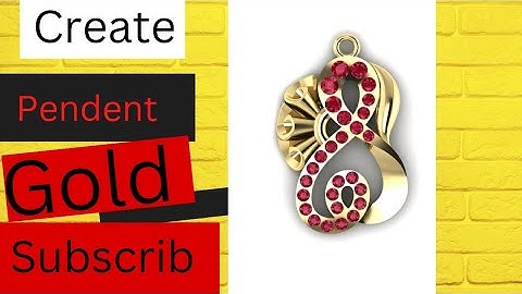 gemvision Matrix class 16 l How to make a locket in Matrix 9 l Rp Gold locket design l 3D modeling