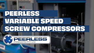 Peerless Full Feature, Variable Speed, Screw Compressor range - 10HP, 20HP, & 30HP