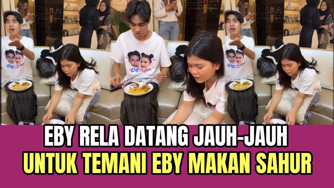 Eby Rela Datang Jauh-jauh, Untuk Temani Zahra Makan Sahur!
