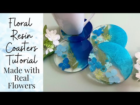 Resin Jewelry Making with Wood Bezels and Real Flowers - Easy to Follow  Process Tutorial 