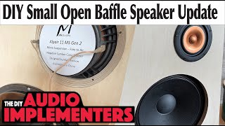 Small Open Baffle Speaker System Using The Mark Audio Alpair 11Ms