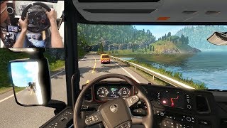 Scania S730 - 55T Special Transport | Euro Truck Simulator 2 | Logitech g29 gameplay