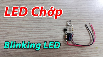 Mạch led chớp đơn giản sử dụng transistor npn