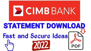 cimb click download bank statement 2022  cara dapatkan statement bank cimb click