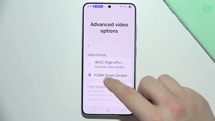 Samsung S25: How to Change Video Format (HEVC or H.264)