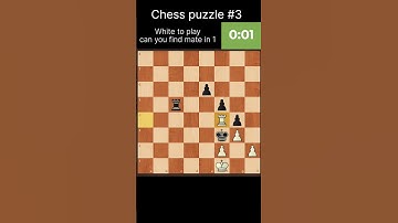 Chess puzzle 3 || can you find winning move ||#chess #chesspuzzle #chesslearning  #chesscom