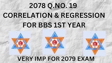 2078 Question No. 19 BBS 1ST YEAR BUSINESS STATISTICS | BIVARIATE FREQUENCY |