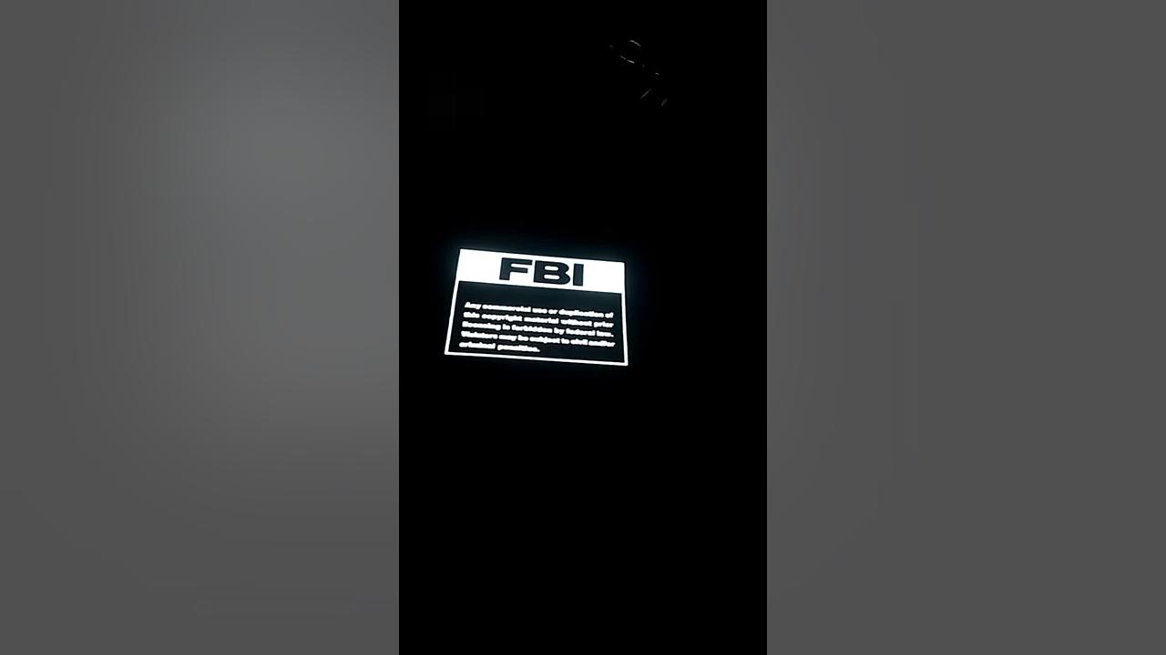 FBI Warning Screen Family Home Entertainment YouTube