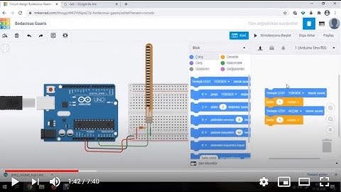 Tinkercad Devre Tasarımları Ders-14 (Flex Sensör ile Servo Kontrolü)
