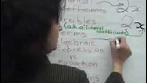 Basic Algebra, Like Terms, Add and Subtract Expressions Part 1