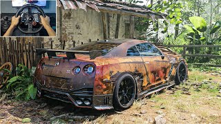 Rebuilding Nissan GT-R R35 NISMO - Forza Horizon 5 Logitech G29 Stering Wheel Gameplay