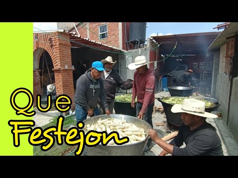 Coyotepec un festejo más , la tradicional elotiza antes de la fiesta próxima de San Isidro