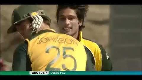Muhammad Amir 5 wickets In one Over against Australia