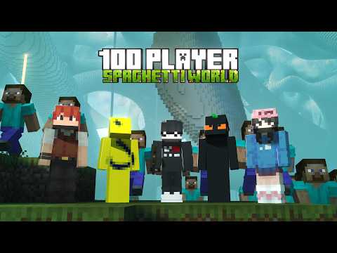 Can 100 Players BEAT the SPAGHETTI WORLD