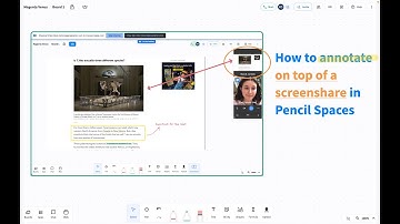 How to annotate on top of a screenshare in Pencil Spaces | Pencil Spaces Tutorials