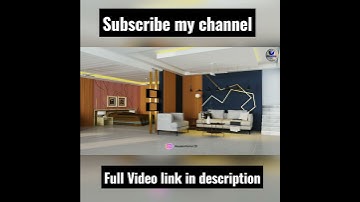 SKETCHUP IT | Interior Design A hall And Room | Sketchup tutorial+V-Ray 5 render #Short #ytshort