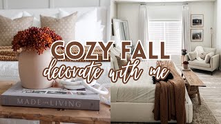 *COZY* FALL DECORATE WITH ME 2023 | Modern \& minimal fall refresh