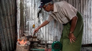 GRS Gemresearch Documentary: Heat treatment of spinel in Mogok, Burma (Myanmar) 2015