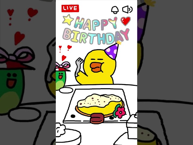 SALLY's #MUKBANG EP03. Birthday Cake #SALLY #LINEFRIENDS #shorts class=