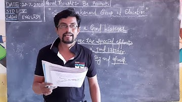 Std - 5th Sub - English. Be a good listener.