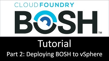 BOSH Tutorial Part 2: Deploying BOSH to vSphere