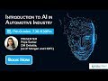 Introduction to AI in Automotive Industry