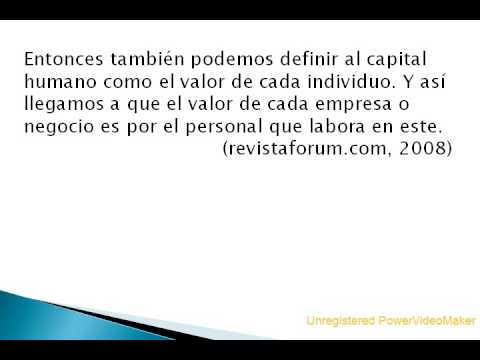 El capital humano por Diana Fernanda Benitez