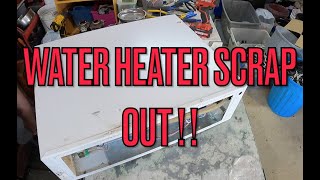 Water Heater Scrap Out - Scrap Breakdown - Metal Recovery - Metal Recycling.