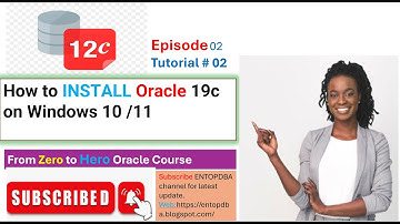 #Tutorial 2-How to INSTALL Oracle 19c on Windows 10 /11