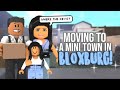 Family Moving into a MINI TOWN in BLOXBURG!!! | SunsetSafari