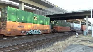 (Northbound) Union Pacific Double Stack Train departs 21ST Street.