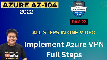 Implement Azure Point to Site VPN Step by step guide | Azure Administrator AZ_104