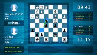 Chess Game Analysis: Guest54095935 - vfc888, 0-1 (By ChessFriends.com)