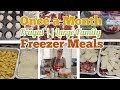 NOVEMBER --Once a Month Large Family FREEZER MEALS || EASY -BASIC-  AFFORDABLE