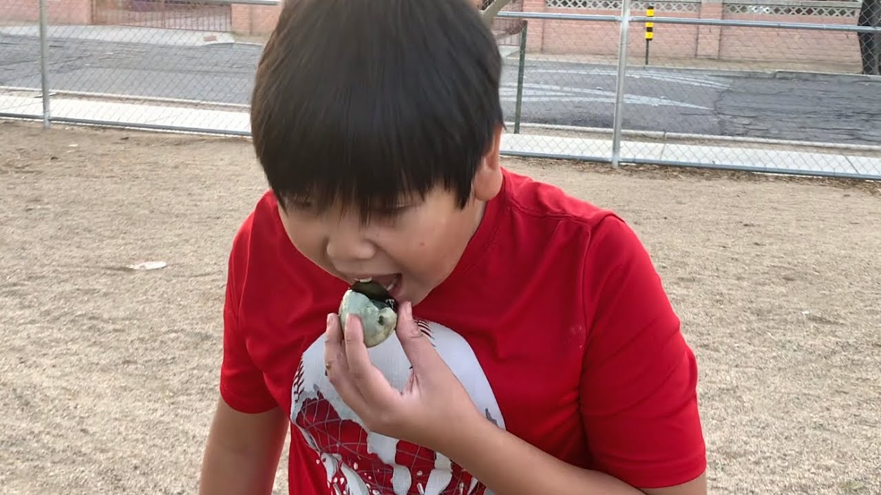 Eating nasty foods at the skate park “kid throws up” YouTube