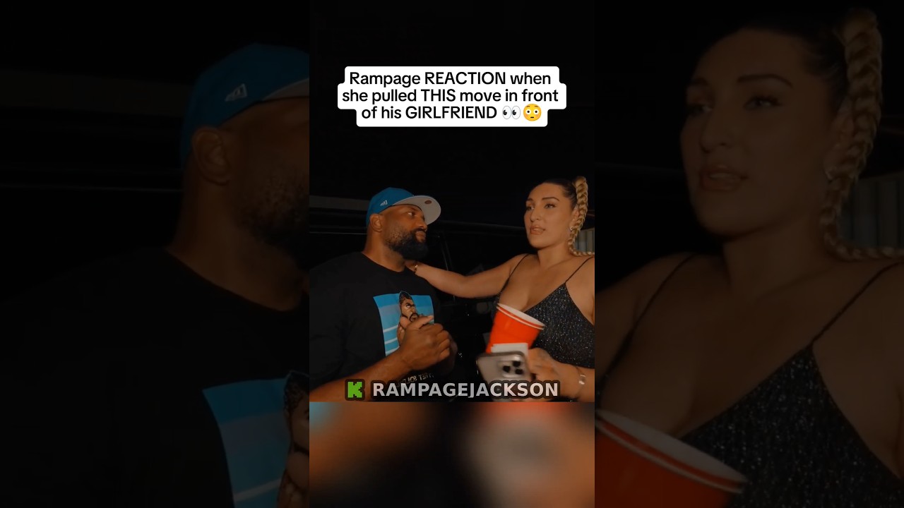 Rampage REACTION when she pulled THIS move in front of his GIRLFRIEND