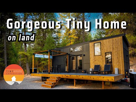 Solo Woman's Amazing Tiny House! Her Land & part-time Vanlife journey