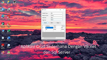 Cara Membuat Crud VB.Net dengan Sql Server | Part 1