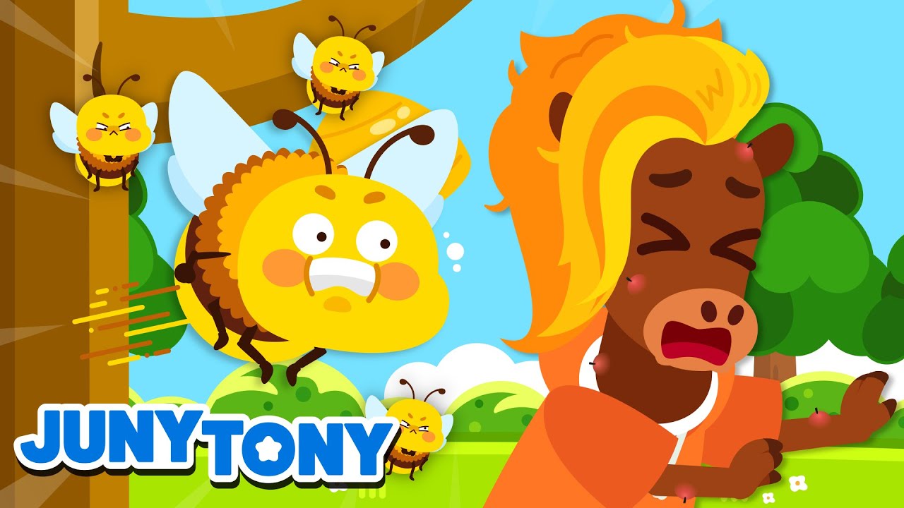 🐝 Buzz, Buzz! I Got Stung by a Bee!｜JunyTony to the Rescue 🚨｜Safety Song for Kids｜JunyTony