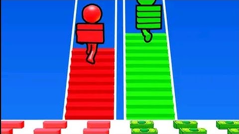 Bridge Race 🟢🔴🟢 Walkthrough Android iOS Max Levels Full GamePlay By GammerUk04