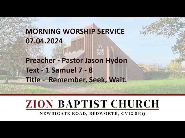 07.04.2024 Morning Worship -  Pastor Jason Hydon