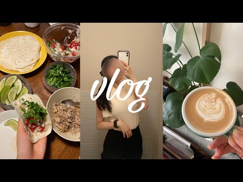 vlog |社会人の1週間| 珈琲とタコス🌮 |スコーン作り | 日本橋カフェ🍨 |グルメバーガー🍔