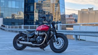 Exploring Atlanta | TRIUMPH BOBBER | No Talking [4K]